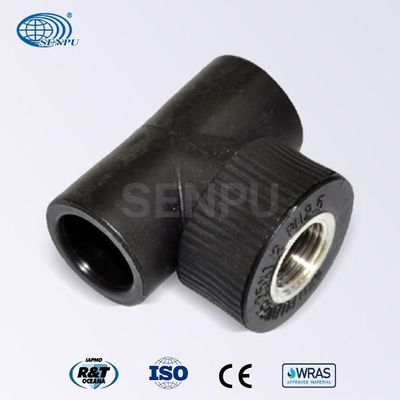 1/2 Inci 2 Inci Fitting Pipa HDPE Female Threaded Tee Connect Pipes