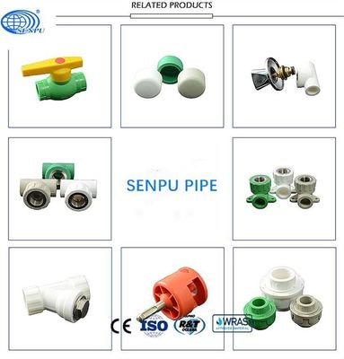 PN25 Injeksi Sisipan Tembaga Pipa Ppr Fitting Male Tee