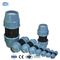 Kopling Fitting Kompresi HDPE ISO14001 Biru Untuk Pipa Poli